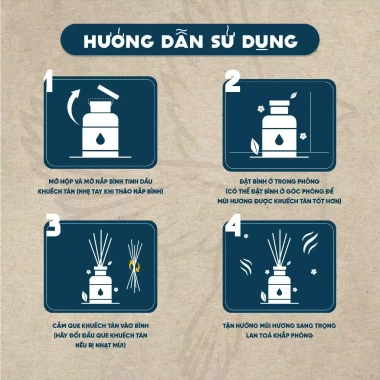 Combo Tinh Dầu Thơm Que Gỗ HOMER 100ml-250ml - Thơm 600h, Khử Mùi, Giá 198.000₫