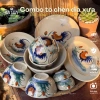Combo tô chén dĩa gà thủ công Nam Bộ xưa - Bóng đẹp, không chân đinh, chỉ 599k 2