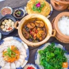 Combo tô chén dĩa phết xanh kiểu xưa 13-23 món, chân đinh, gốm xưa Nam Bộ 168k 7