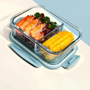 Combo TOCOM Hộp Cơm Văn Phòng Thủy Tinh 2-3 Ngăn 1.000ml + Hộp Canh + Túi Giữ Nhiệt Lò Vi Sóng Giá 125k 2