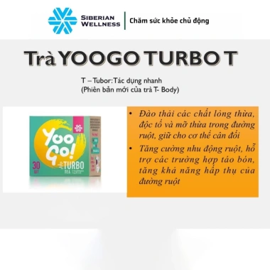 Combo Trà Body Yoogo Turbo Tea & Body T Siberian Health - Thải độc, Giảm cân, Tiêu hoá tốt - 475.000 VND 4