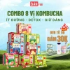 Combo Trà Kombucha 2 Gói - Lên Men, Trái Cây, Detox, Chỉ 59.000đ Giảm 50k