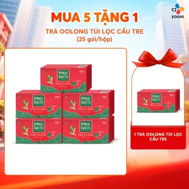 Combo Trà Oolong Túi Lọc Cầu Tre 3-5 Hộp Thưởng Thức và Pha Chế Ưu Đãi 88.320₫