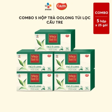 Combo Trà Oolong Túi Lọc Cầu Tre 3-5 Hộp Thưởng Thức và Pha Chế Ưu Đãi 88.320₫