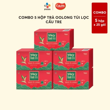 Combo Trà Oolong Túi Lọc Cầu Tre 3-5 Hộp Thưởng Thức và Pha Chế Ưu Đãi 88.320₫