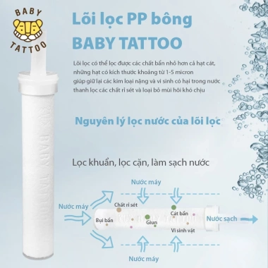 Combo Trái Nghiêm Sen Tăm Cao Cấp Khử Clo Lọc Nước Type A Baby Tattoo 812.500₫ 6