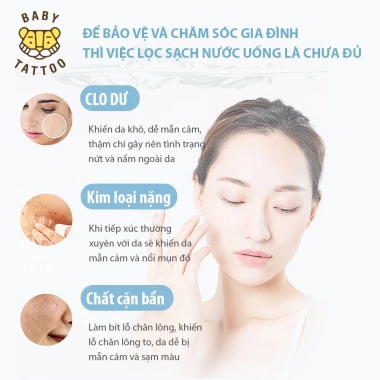 Combo Trái Nghiêm Sen Tăm Cao Cấp Khử Clo Lọc Nước Type A Baby Tattoo 812.500₫ 7