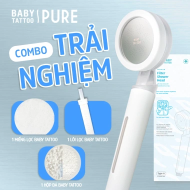 Combo Trái Nghiêm Sen Tăm Cao Cấp Khử Clo Lọc Nước Type A Baby Tattoo 812.500₫ 10