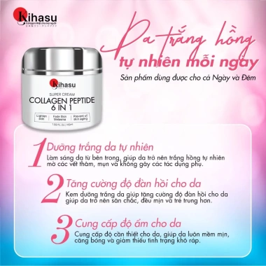 Combo Trắng Da Kihasu 6in1 Serum - Kem Dưỡng - Sáng Da, Dưỡng Ẩm, Ngăn Lão, Giảm Thâm - 559.000₫ 4