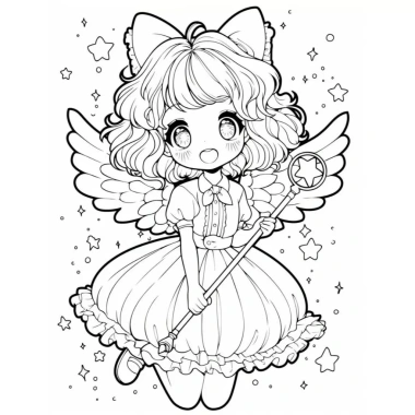 Combo Tranh Tô Màu Anime CHIBI Giấy Dày Đẹp - Giá 15.000 VNĐ, Giảm Giá Đặc Biệt