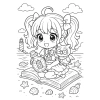 Combo Tranh Tô Màu Anime CHIBI Giấy Dày Đẹp - Giá 15.000 VNĐ, Giảm Giá Đặc Biệt 2