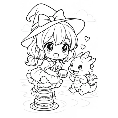 Combo Tranh Tô Màu Anime CHIBI Giấy Dày Đẹp - Giá 15.000 VNĐ, Giảm Giá Đặc Biệt 4