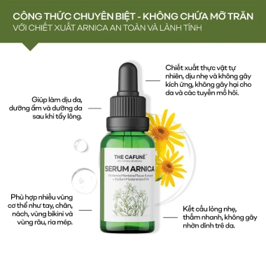 Combo Triệt Lông Bikini và Vùng Kín Cafuné - Kem 100ml + Serum Arinica 20ml Chỉ 109k 7