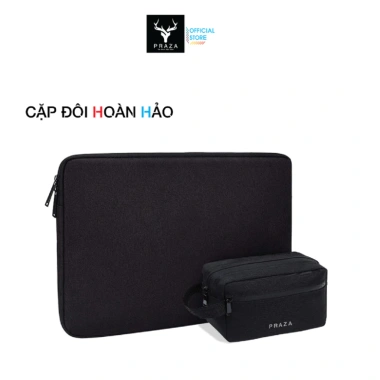 Combo Túi Chống Sốc Laptop & Phụ Kiện Công Nghệ PRAZA TX092V08 - Giá 149.000, Bảo Vệ An Toàn, Thiết Kế Nhẹ Nhàng