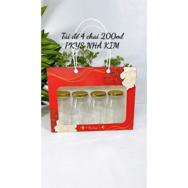 Combo túi giấy dây nhựa đựng 6 hoặc 10 hũ yến 75ml - Giá chỉ 85.000đ
