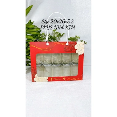 Combo túi giấy dây nhựa đựng 6 hoặc 10 hũ yến 75ml - Giá chỉ 85.000đ 10 Combo túi giấy dây nhựa đựng 6 hoặc 10 hũ yến 75ml - Giá chỉ 85.000đ 10