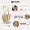 Combo Túi Mũ Cói Đi Biển 2 Kiểu Đeo Mũ Rộng Vành Dây Buộc Thắt Nơ Xinh, Giá 117.143 VND 2
