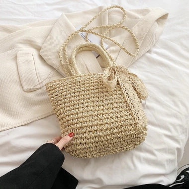 Combo Túi Mũ Cói Nơ Phong Cách Miền Đông Pháp - Giá chỉ 45.000, giảm tới 13.500