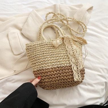 Combo Túi Mũ Cói Nơ Phong Cách Miền Đông Pháp - Giá chỉ 45.000, giảm tới 13.500