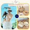 Combo Túi Mũ Cói Set Đi Biển Rộng Vành, Phối Ren Cao Cấp – Giá 73.000₫