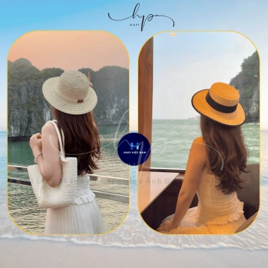 Combo Túi Mũ Cói Set Đi Biển Rộng Vành, Phối Ren Cao Cấp – Giá 73.000₫ 8