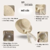 Combo túi mũ đi biển cho bạn gái - Mũ cói nơ ren vintage, giảm giá chỉ 52.000 VND 6