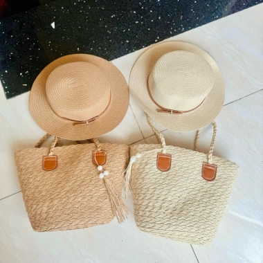 Combo túi mũ đi biển xinh xắn phối dây da nâu Sét - ưu đãi 65k cho bạn gái 3 Combo túi mũ đi biển xinh xắn phối dây da nâu Sét - ưu đãi 65k cho bạn gái 3
