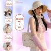 Combo túi và mũ đi biển chụp hình kèm nơ xinh - Thời trang, Giá ưu đãi 138k 7