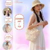 Combo túi và mũ đi biển chụp hình kèm nơ xinh - Thời trang, Giá ưu đãi 138k 8