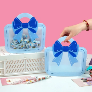 Combo Túi Zip Đứng 3 Màu Đậm - Túi Nơ Dễ Thương Đựng Phụ Kiện, Quà Tặng, Bánh Kẹo Nougat - 39.000₫ 7