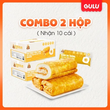 Combo Ưu Đãi Bánh Da Trứng Cuộn Kem Tươi, Chà Bông + Bánh Diêm Mạch GuluFoods Giá 115k 9