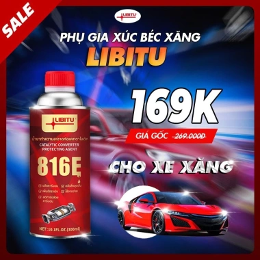 COMBO Vệ Sinh Kim Phun Buồng Đốt LIBITU - Làm Sạch Sâu, Khôi Phục Công Suất Động Cơ Ô Tô, 169.000₫