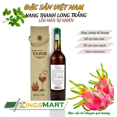 Combo Veng Thanh Long Đỏ & Trắng 750ml TAZON - Tiết kiệm 22% - Giá ưu đãi 686.000₫ 2