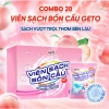 Combo Viên Thả Bồn Cầu GETO Đào Khử Mùi, Xả Màu Xanh Thơm Mát - Giá 95.000 VND