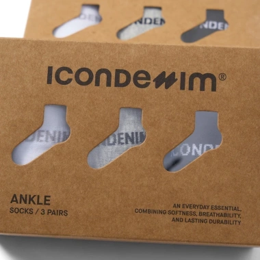Combo Vớ Nam Cổ Thấp ICONDENIM Ankle Socks Logo Weaving - Giá chỉ 99.000đ 6