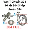 Combo Vòi Xịt Vệ Sinh SUS Inox 304 + Van Nước Chữ T - Lắp Đơn Giản, 65.000₫ 7