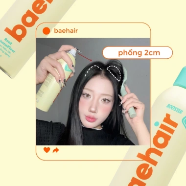 Combo Xịt phồng tóc BAEHAIR 250ml + Xịt bóng GLOSSIE 250ml - Giá 520.000đ 3