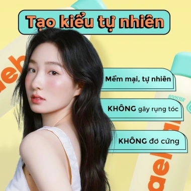 Combo Xịt phồng tóc BAEHAIR 250ml + Xịt bóng GLOSSIE 250ml - Giá 520.000đ 4