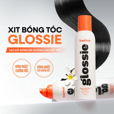 Combo Xịt phồng tóc BAEHAIR 250ml + Xịt bóng GLOSSIE 250ml - Giá 520.000đ 6