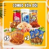 Combo Xóa Đôi 3 Hũ Đồ Ăn Vặt Khô Gà, Khô Mực, Khô Bò, Khô Heo và Chân Gà, Bimbim Cánh Gà - Giảm Giá 149k 2