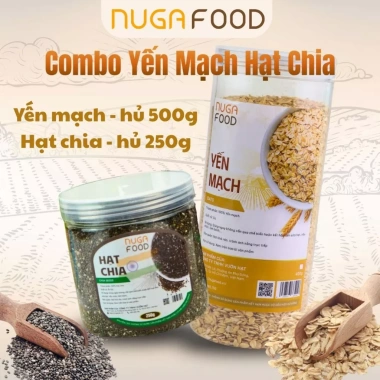 Combo yến mạch hạt chia NUGAFOOD 500g+250g giảm cân, eatclean, hỗ trợ ăn kiêng - 149.000đ 2 Combo yến mạch hạt chia NUGAFOOD 500g+250g giảm cân, eatclean, hỗ trợ ăn kiêng - 149.000đ 2