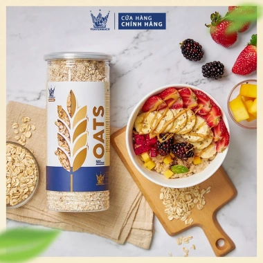 Combo Yến Mạch Vua 500g + Hạt Chia Đen Hữu Cơ 750g - Giảm 279k, Dinh Dưỡng Cao 8