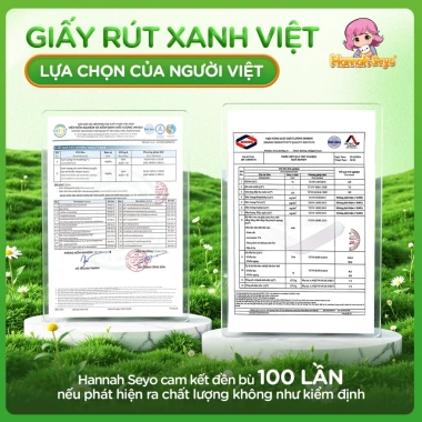 Combo12 12 bịch khăn giấy rút treo tường Xanh Việt Hannal Seyo 1.200 tờ 4 lớp mềm mịn - 255.000₫ 5 Combo12 12 bịch khăn giấy rút treo tường Xanh Việt Hannal Seyo 1.200 tờ 4 lớp mềm mịn - 255.000₫ 5