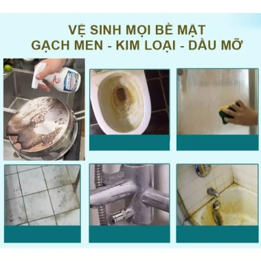 Combo5 Chai 125k - Tẩy Ion Từ Trường, Loại Dầu Mỡ và Cặn Canxi, Tẩy Sạch Sâu Không G