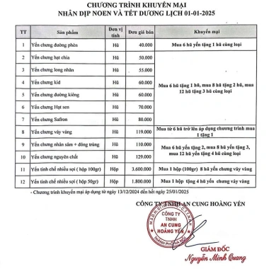 Combo6 hũ yến chưng KIDS nguyên chất - Quà Tết cao cấp cho trẻ em, giảm giá 550.000 - An Cung Hoàng Yến 3