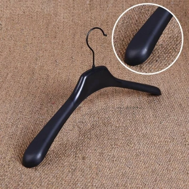 COMBOO 100 Móc Treo Quần Áo Nhựa Nam - Mắc Áo Bản To Vai 43-45cm, Đen, Hàng Loại 1, Giá Ưu Đãi 550k