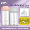 COMI Bình Thủy Tinh Trữ Sữa 180ml Bé Dung – Cổ Rộng, Kết Nối Máy Hút Sữa, An Toàn