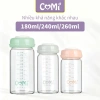 COMI Bình Thủy Tinh Trữ Sữa 180ml Bé Dung – Cổ Rộng, Kết Nối Máy Hút Sữa, An Toàn 7