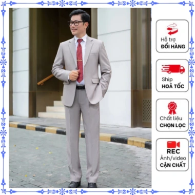 Comple nam trung niên - Vest cưới cao cấp, vest công sở, giảm còn 2.1 triệu 3