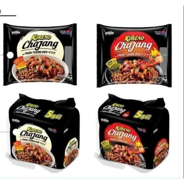 Compo 5 gói mì trộn tương đen Chajang 74g - vị cay và không cay, giá ưu đãi 46.800đ Compo 5 gói mì trộn tương đen Chajang 74g - vị cay và không cay, giá ưu đãi 46.800đ